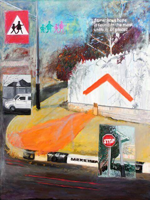 SOMETIMES HOPE IS FOUND IN THE MOST UNLIKELY OF PLACES painting