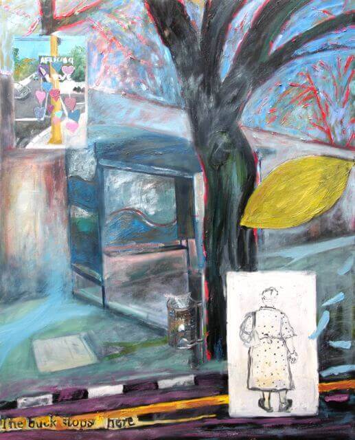 THE BUCK STOPS HERE painting