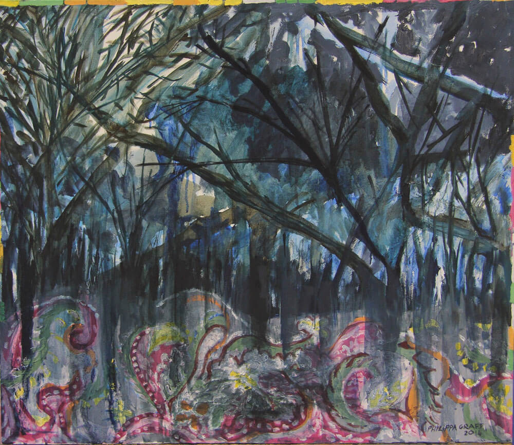Forest Storm Rooted in Paisley painting